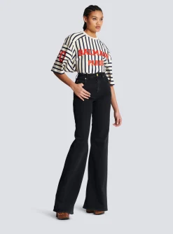 Women Balmain Flared Denim Jeans