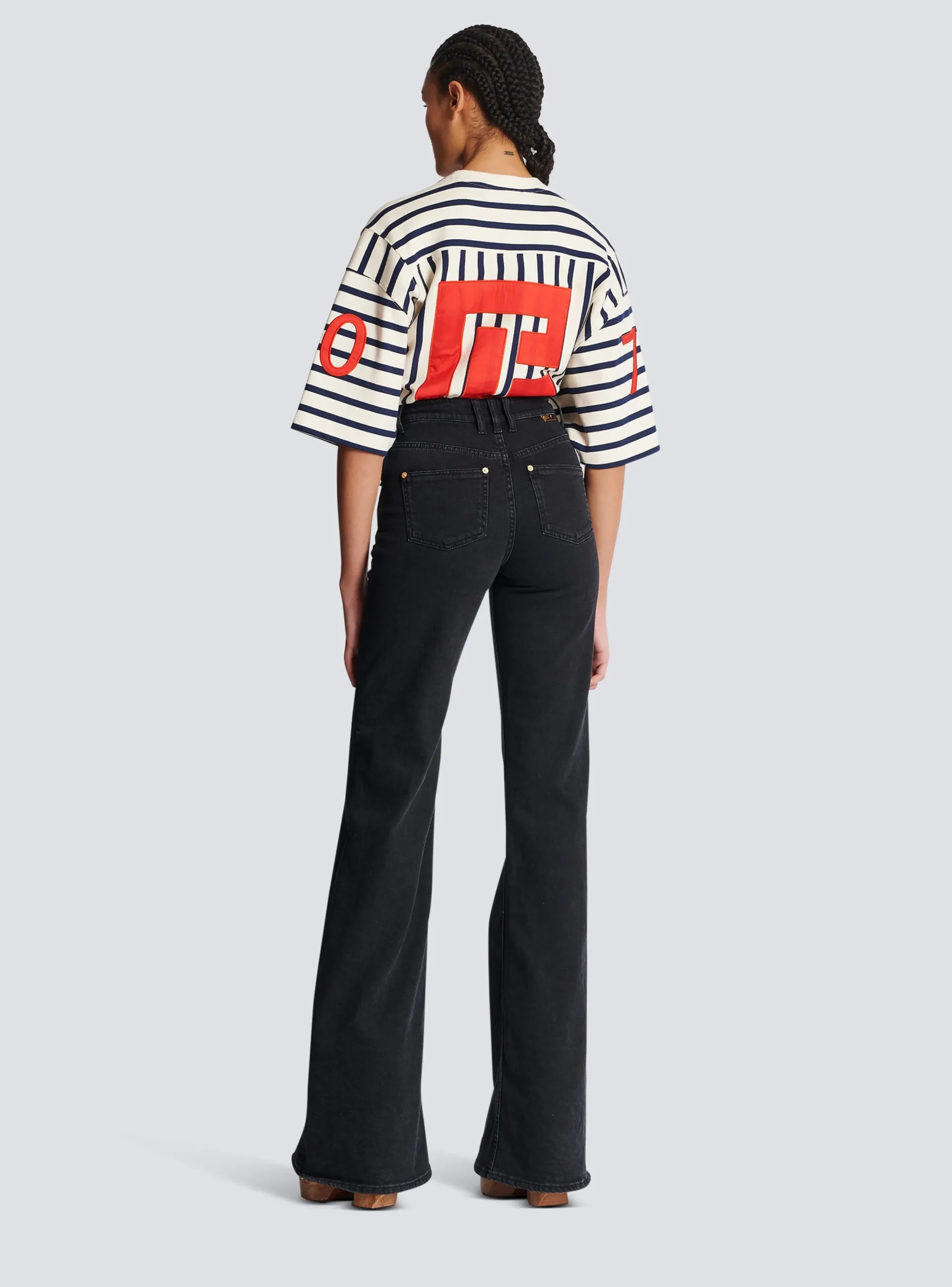 Women Balmain Flared Denim Jeans