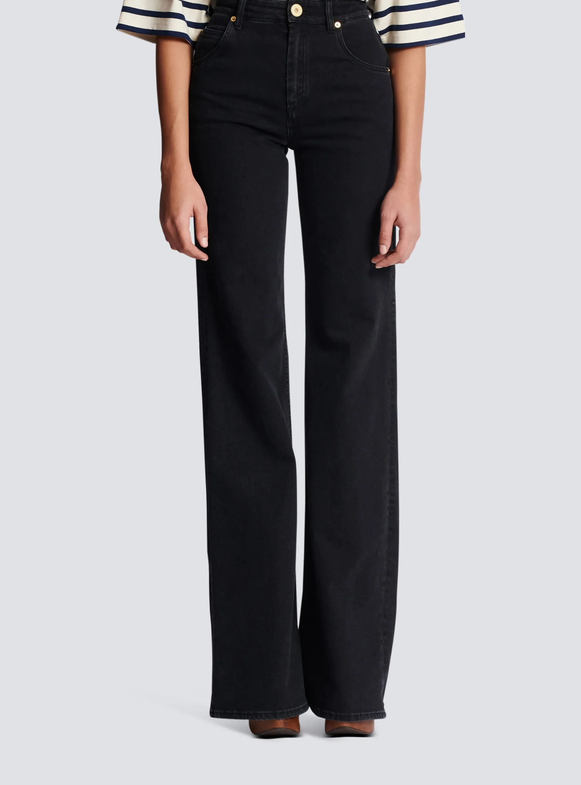 Women Balmain Flared Denim Jeans