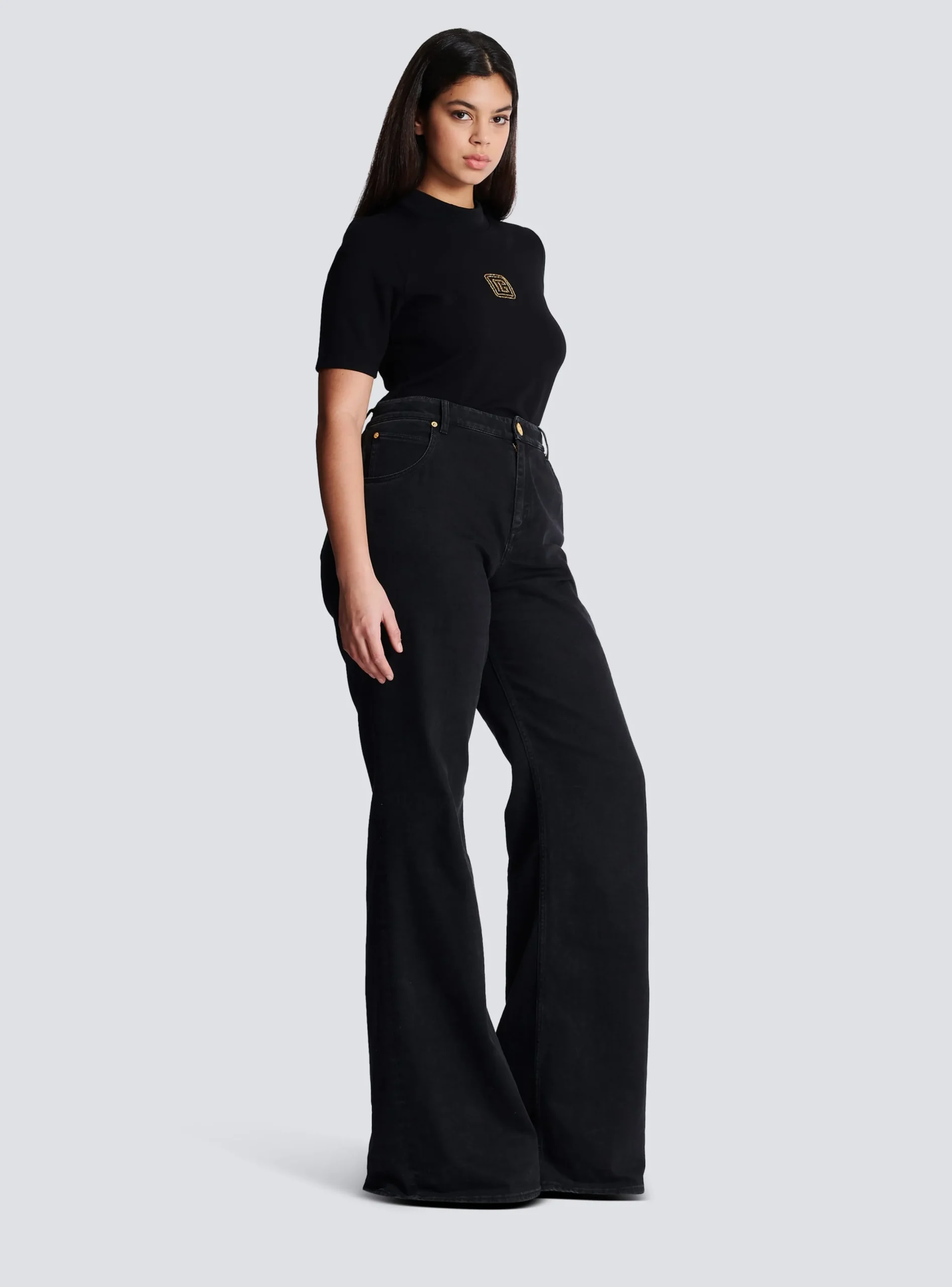 Women Balmain Flared Denim Jeans
