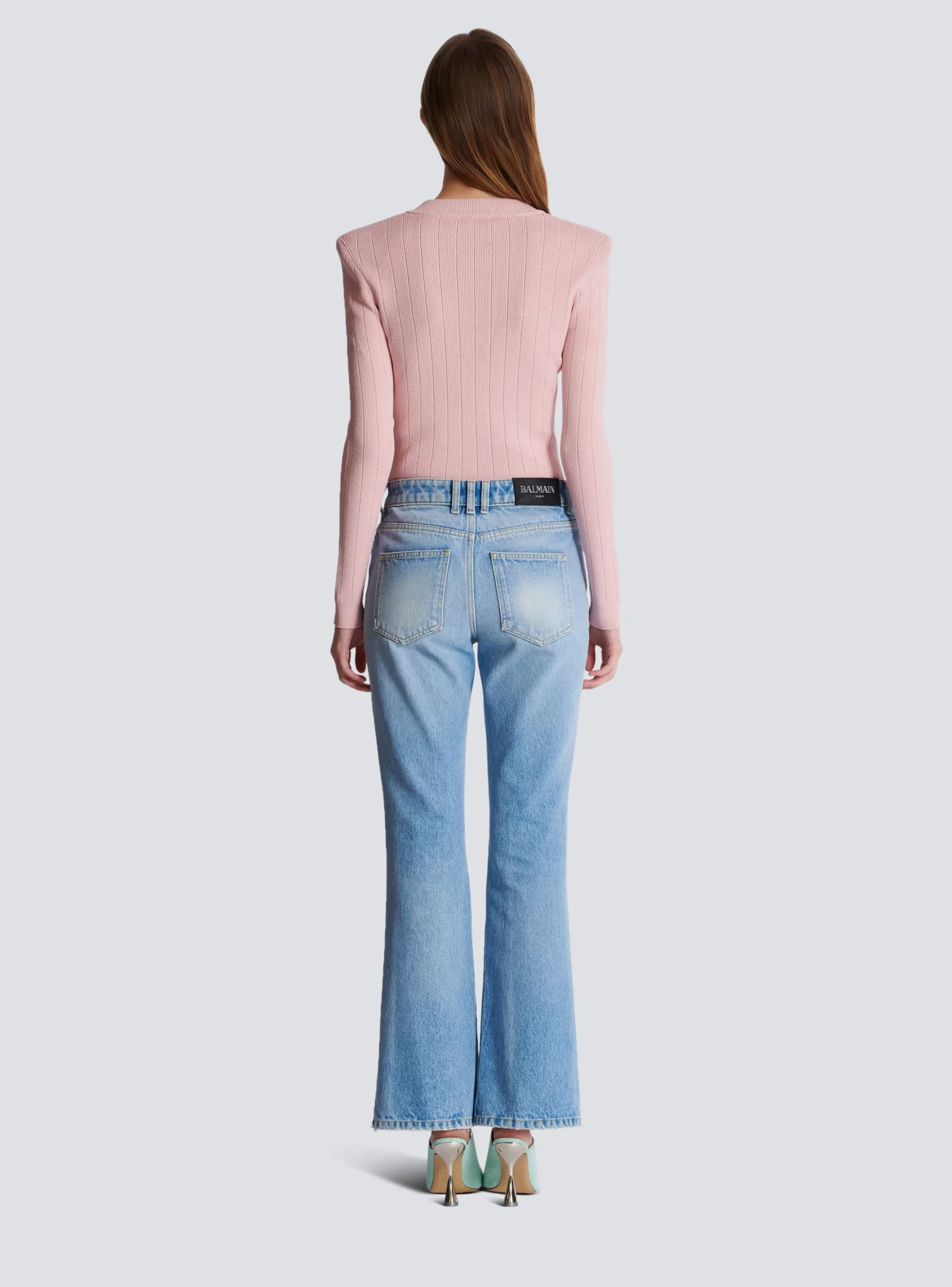Women Balmain Flared Denim Jeans
