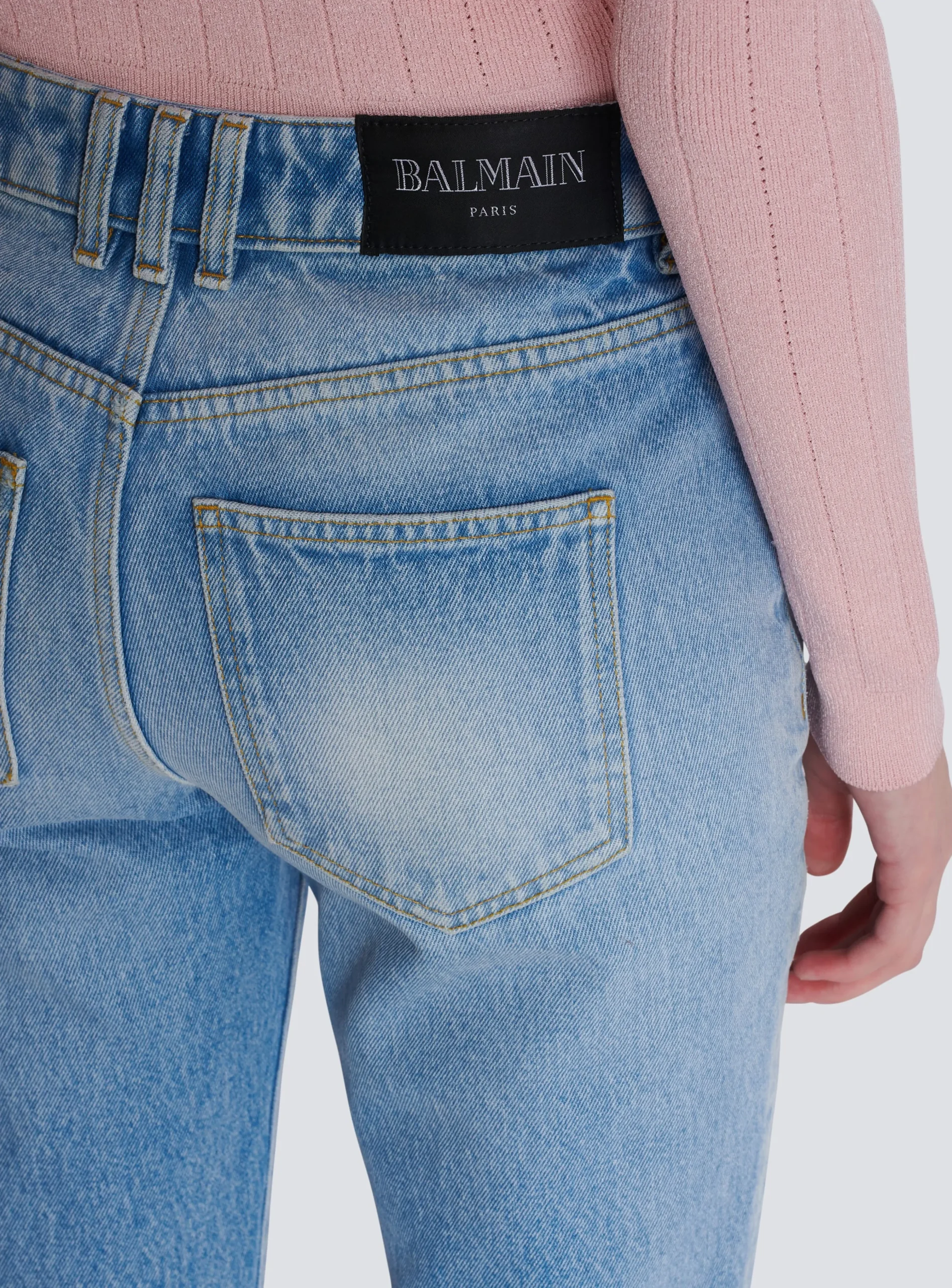 Women Balmain Flared Denim Jeans