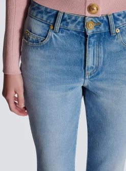 Women Balmain Flared Denim Jeans