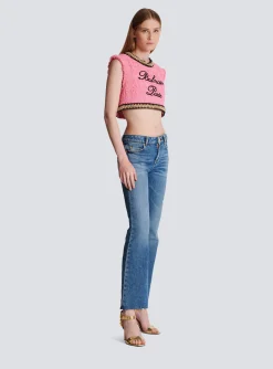 Women Balmain Flared Denim Jeans