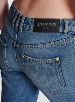 Women Balmain Flared Denim Jeans