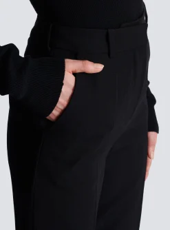Women Balmain Flared Trousers With Creases