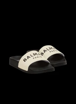 Kids/BOY Balmain Flat Logo Sandals