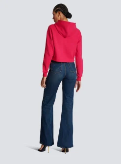 Women Balmain Flocked Paris Hoodie
