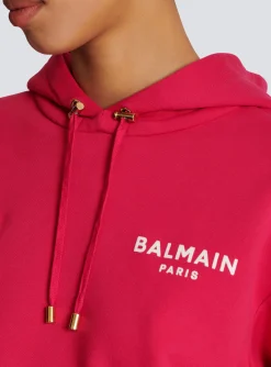 Women Balmain Flocked Paris Hoodie