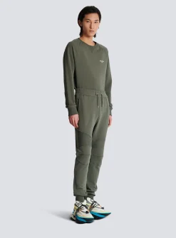 Balmain Flocked Paris Joggers