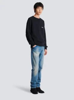 Balmain Flocked Sweatshirt