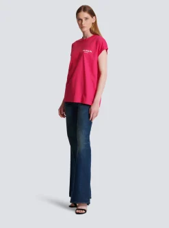 Women Balmain Flocked T-shirt