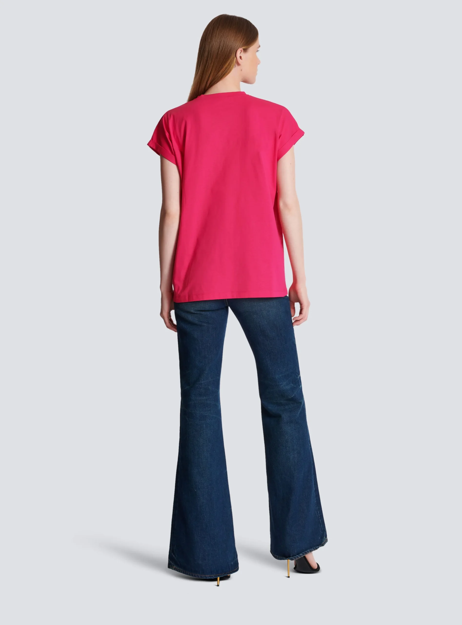 Women Balmain Flocked T-shirt