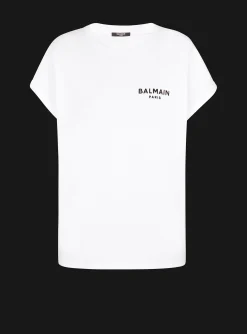 Women Balmain Flocked T-shirt