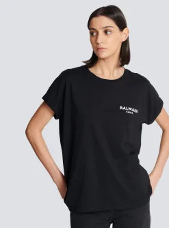 Women Balmain Flocked T-shirt