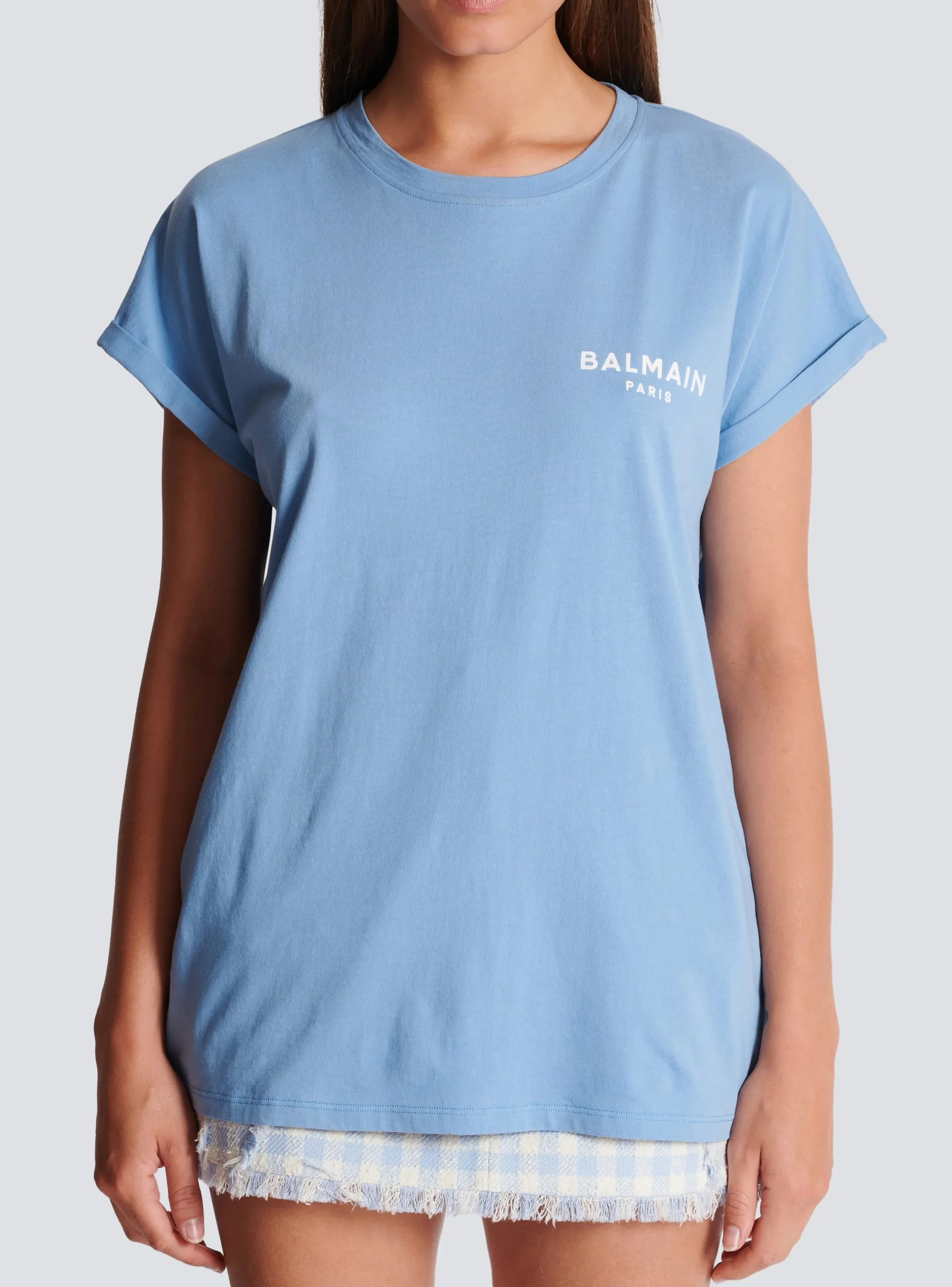 Women Balmain Flocked T-shirt