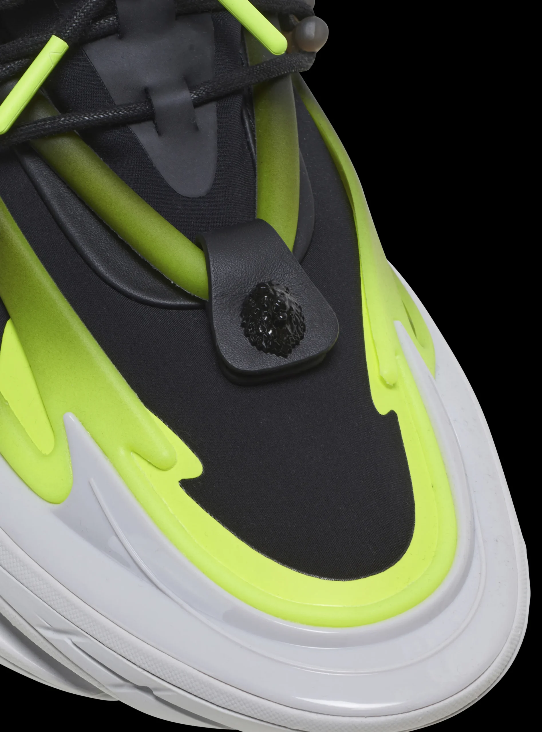 Balmain Fluorescent Unicorn Trainers In Neoprene And Leather