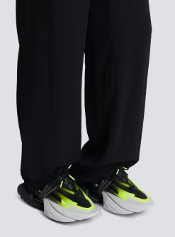 Balmain Fluorescent Unicorn Trainers In Neoprene And Leather