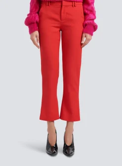 Women Balmain Grain De Poudre Trousers