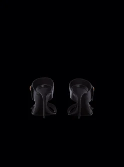 Women Balmain Heeled Eva Mules In Calfskin