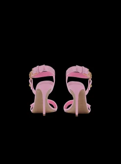 Women Balmain Heeled Eva Sandals In Calfskin