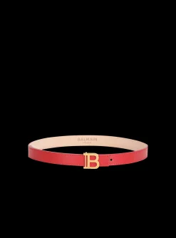 Women Balmain HIGH SUMMER CAPSULE - Leather B-Belt Belt