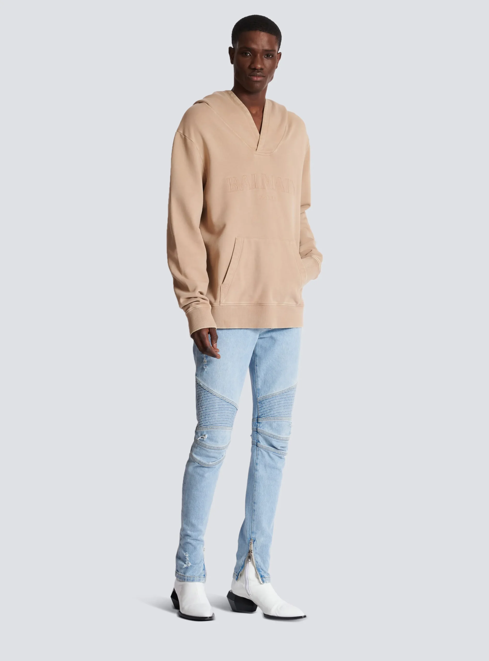 Balmain Hoodie With Vintage Embroidery