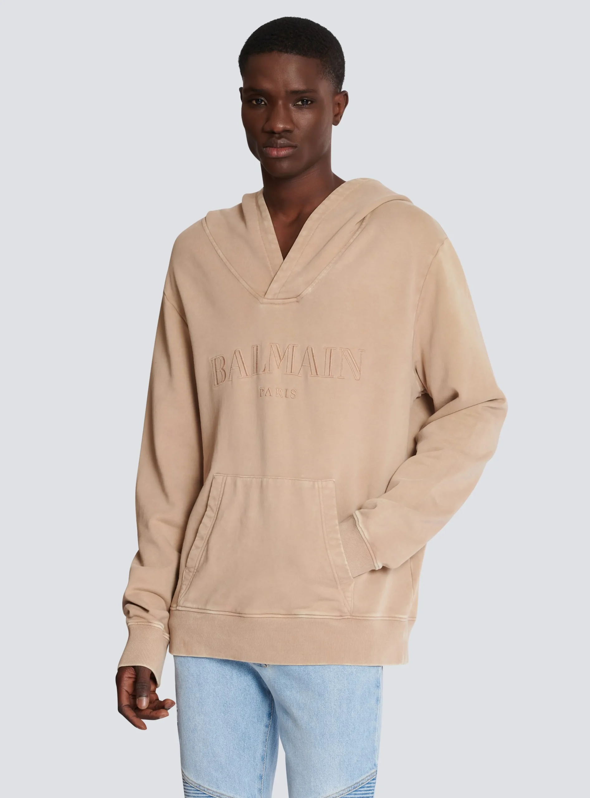 Balmain Hoodie With Vintage Embroidery