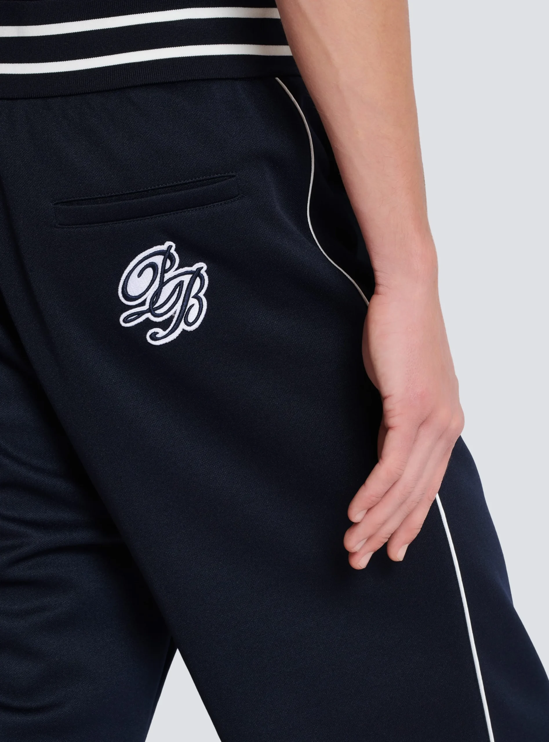 Balmain Joggers With PB Signature Badge
