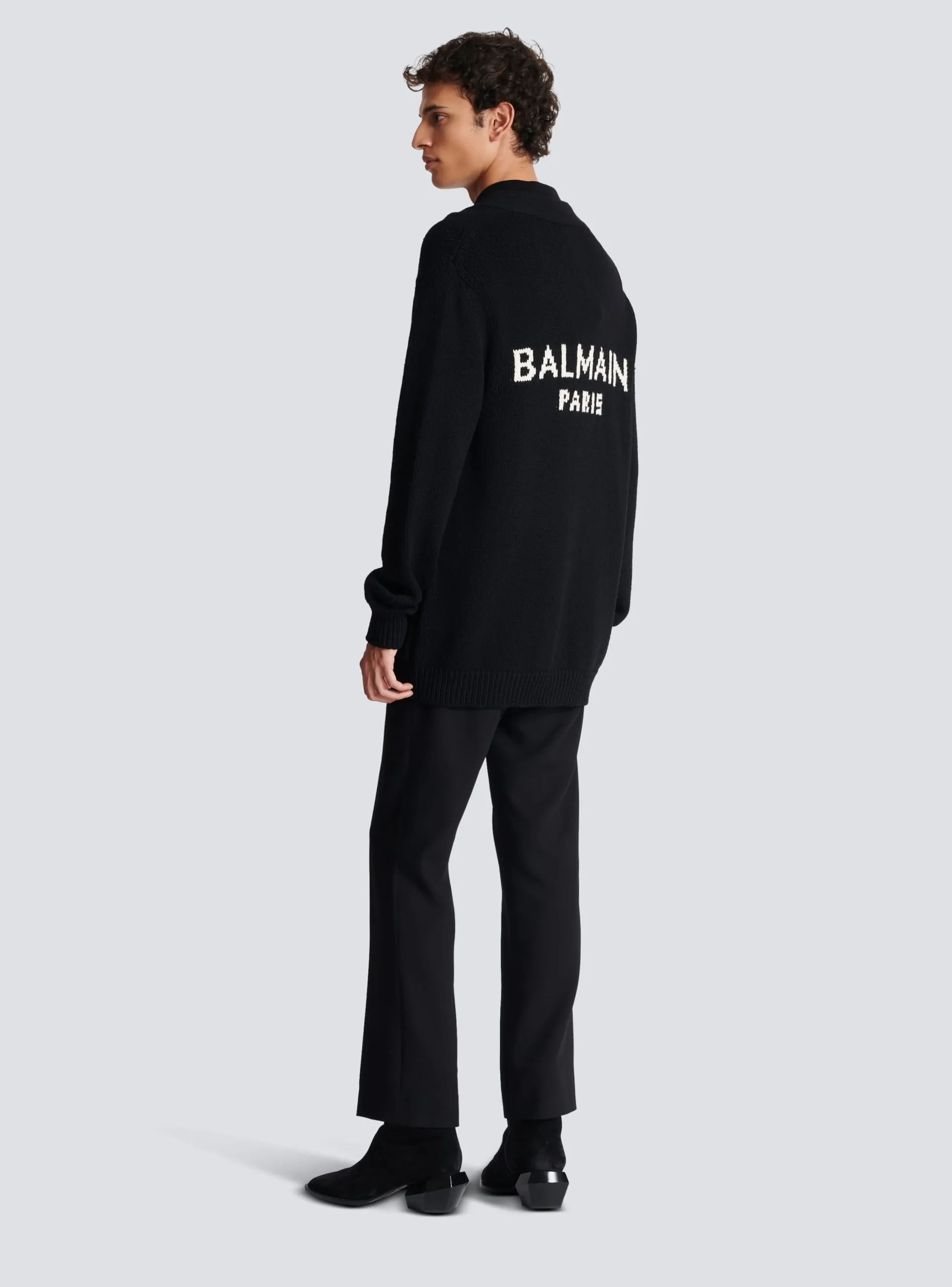 Balmain Knit Cardigan With Logo