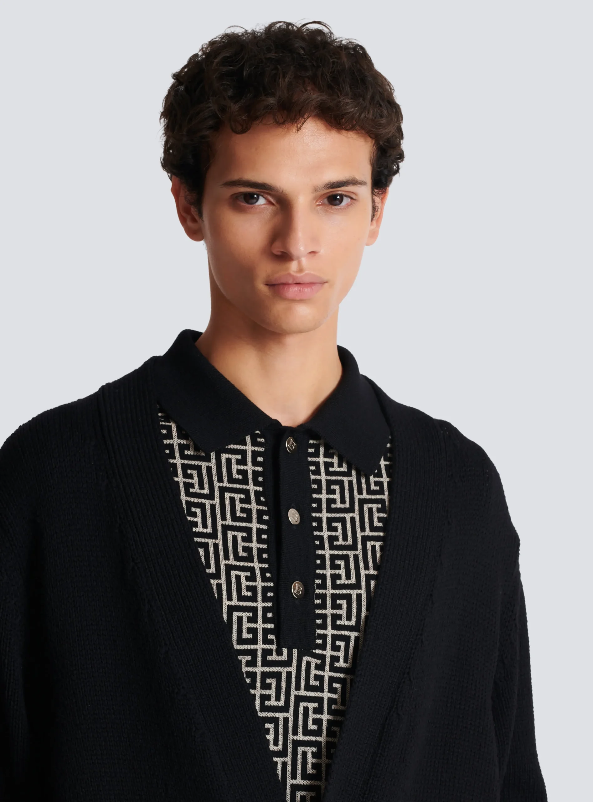 Balmain Knit Cardigan With Logo