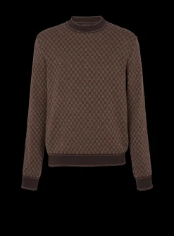 Balmain Knit Jumper With Mini Monogram