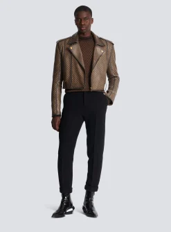 Balmain Knit Jumper With Mini Monogram
