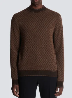 Balmain Knit Jumper With Mini Monogram