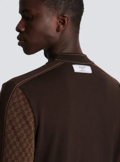 Balmain Knit Jumper With Mini Monogram