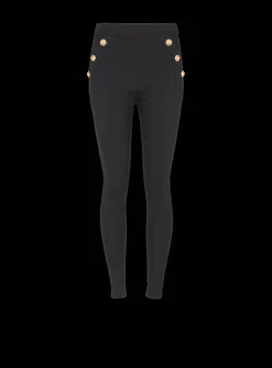 Women Balmain Knit Leggings With 6 Buttons