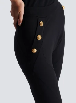 Women Balmain Knit Leggings With 6 Buttons