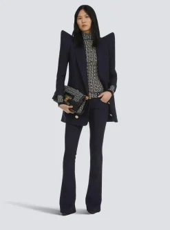 Women Balmain Knit Sweater With Monogram