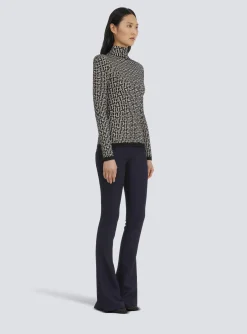 Women Balmain Knit Sweater With Monogram