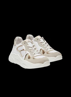 Kids/BOY Balmain Leather And Mesh Trainers