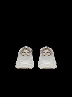 Kids/BOY Balmain Leather And Mesh Trainers