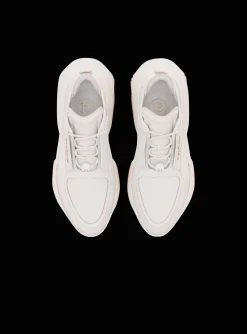 Women Balmain Leather And Suede B-Bold Low-top Sneakers