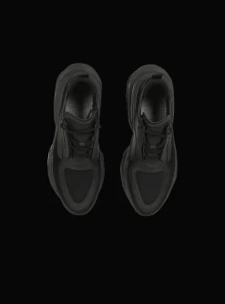 Balmain Leather, Neoprene And Suede B-Bold Low-top Sneakers