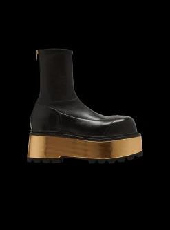 Women Balmain Leather Platform Boots