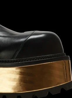 Women Balmain Leather Platform Boots
