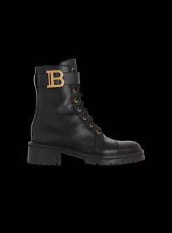 Women Balmain Leather Ranger Romy Ankle Boots