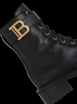 Women Balmain Leather Ranger Romy Ankle Boots