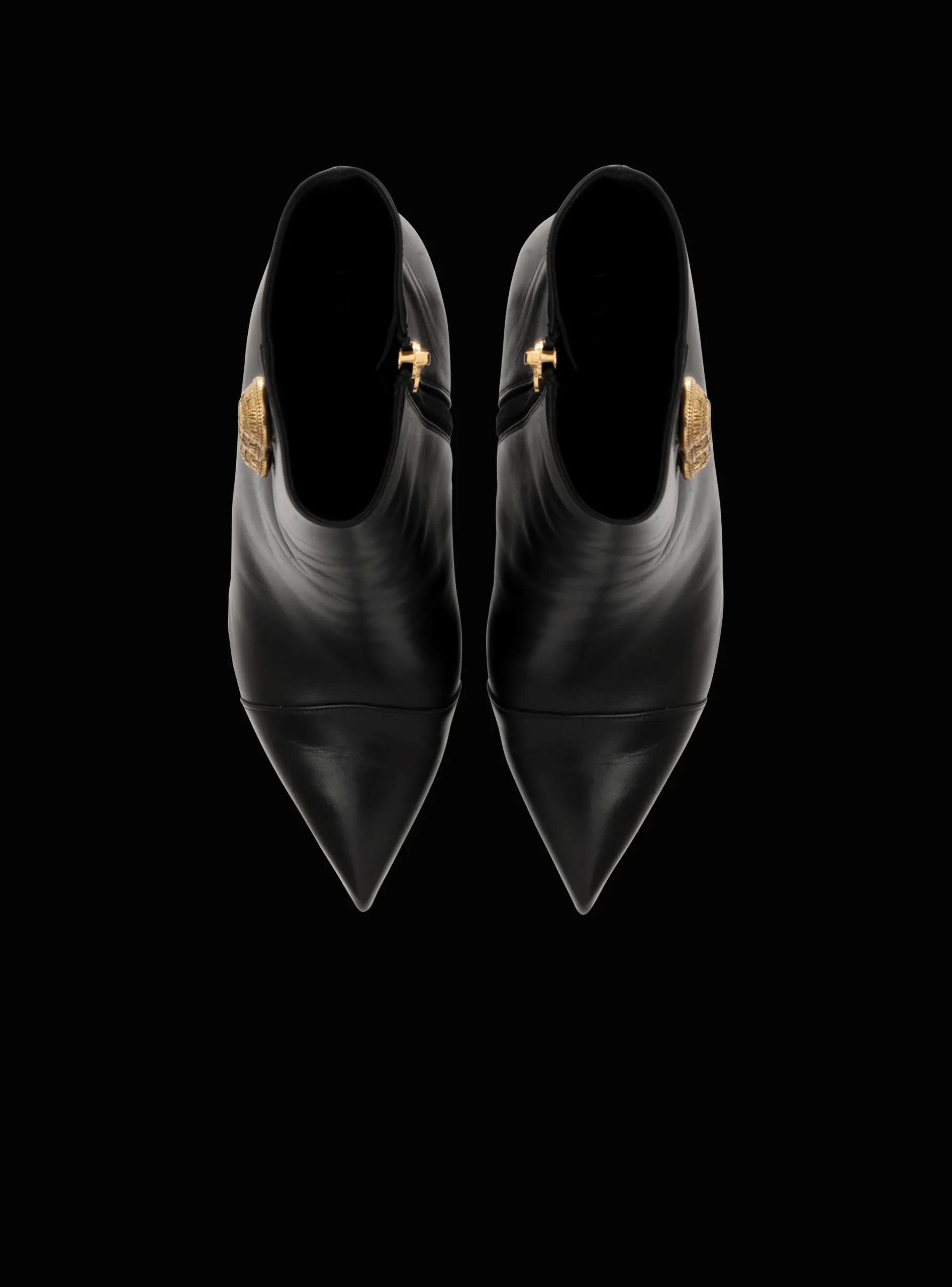 Women Balmain Leather Roni Ankle Boots