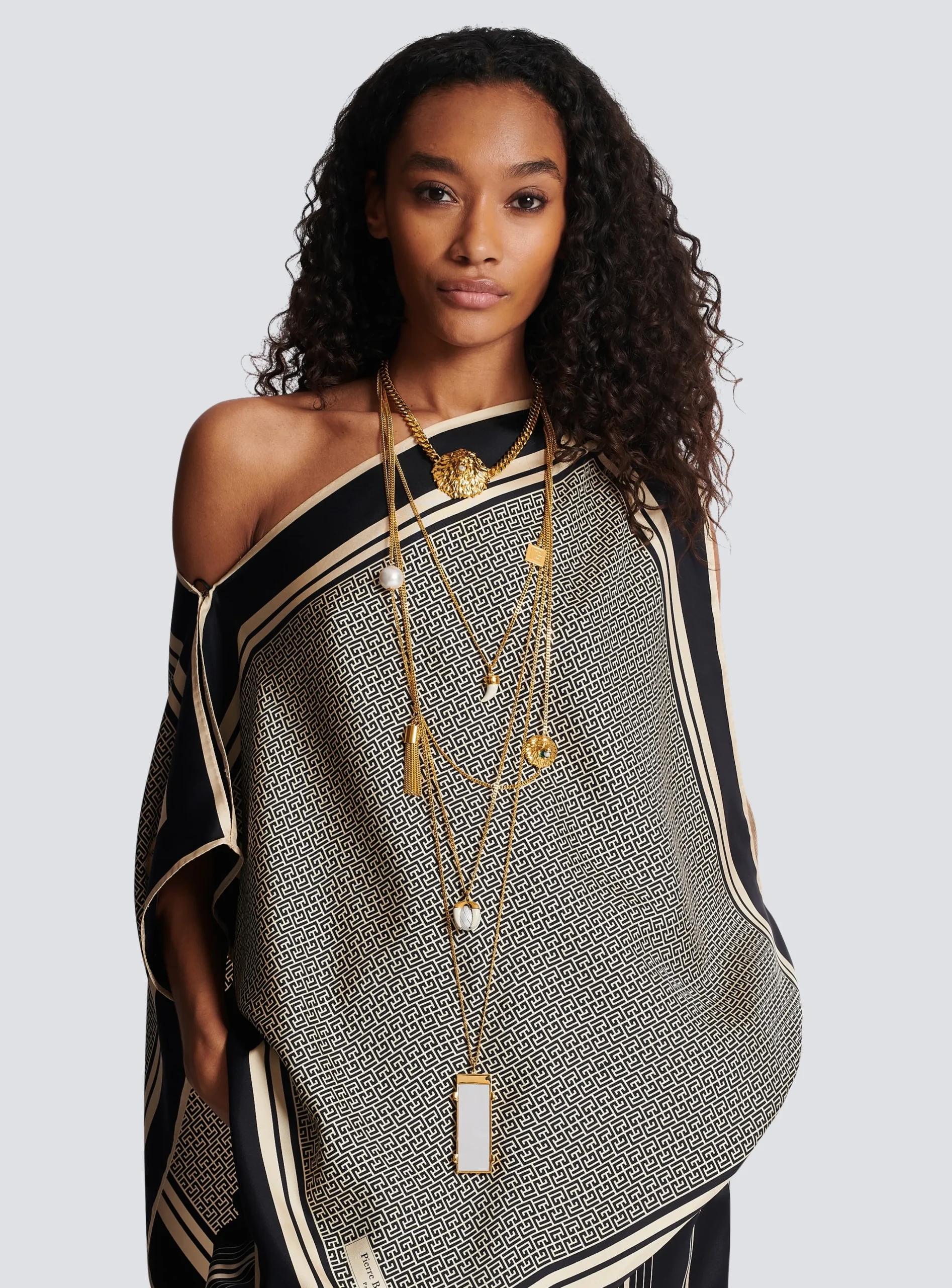 Women Balmain Lion Long Necklace
