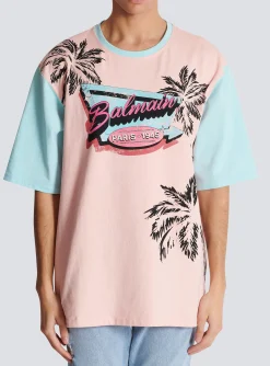 Balmain Loose Miami Printed T-shirt